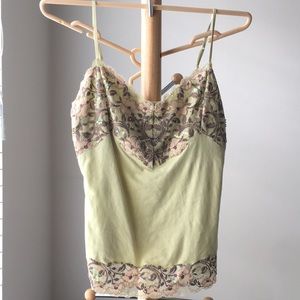 Express lime green tank top